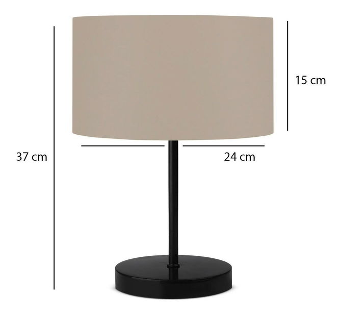 Stolní lampa Normolenzzo 1 (norková + černá)