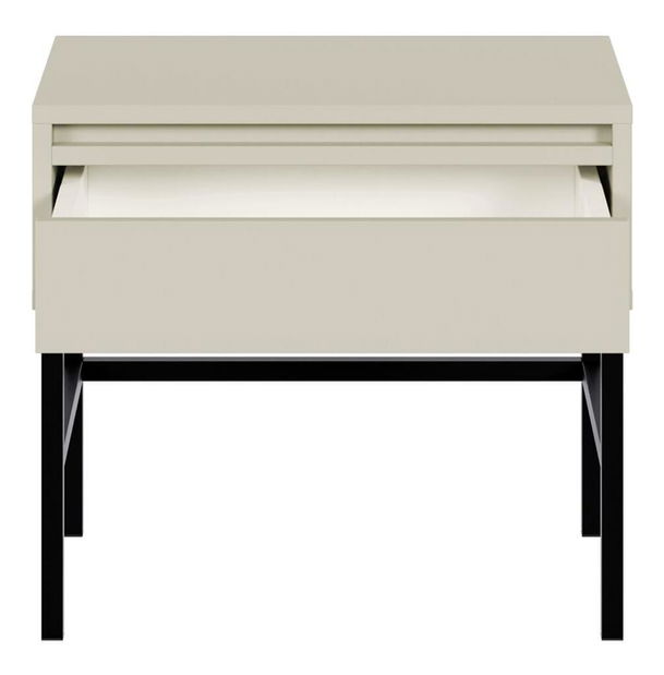 Noční stolek Evane E6 (šedá + černá)