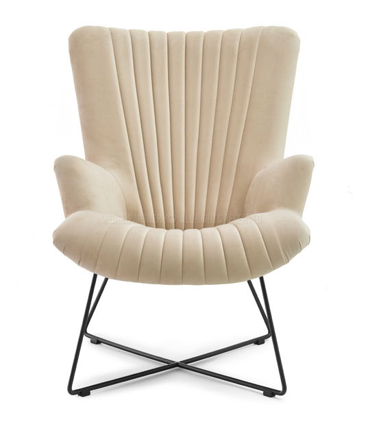 Relaxační křeslo Nuttshell (béžová + černá)