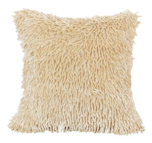 Ozdobný polštář 50x50 cm Shaggy (krémová) (1 ks)