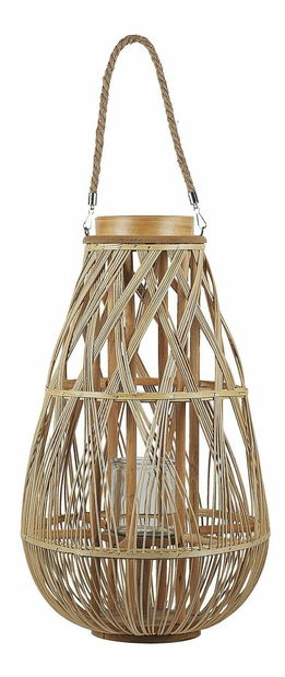 Lucerna TUMBA 56 cm (kov) (světlé dřevo)