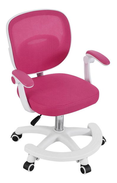 Kancelářská židle Trapani 2 (malinová + bílá)