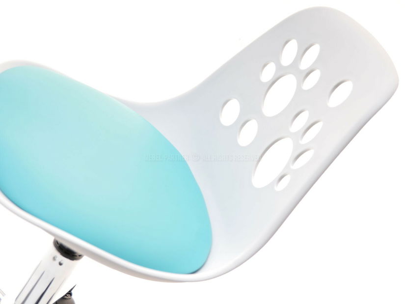 Dětská židle Footy (modrá + chromová)