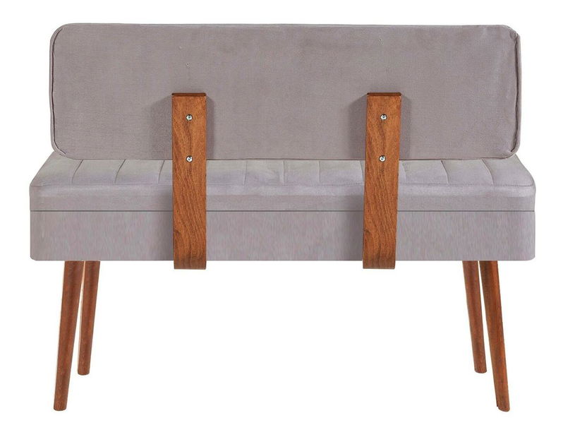 Lavice Vlasta 1 (ořech + šedá) (s úl. prostorem)