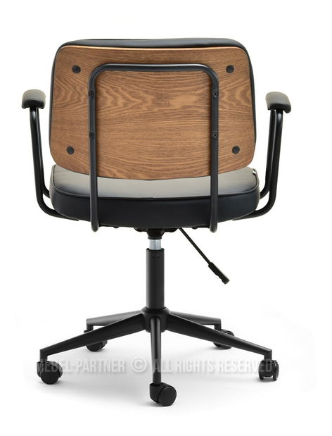 Židle Henro (ořech tmavý + černá)