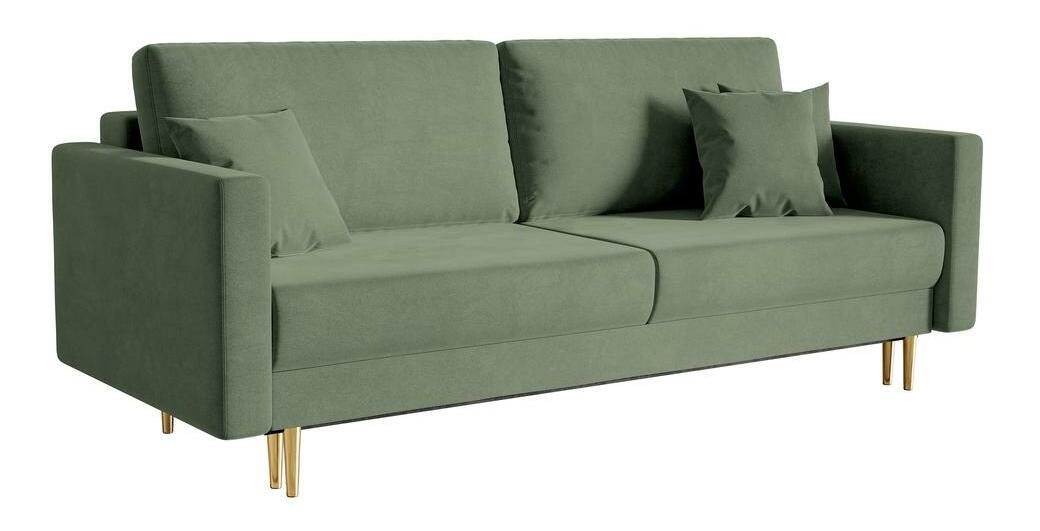 Pohovka třísedačka Vallera (olivová)