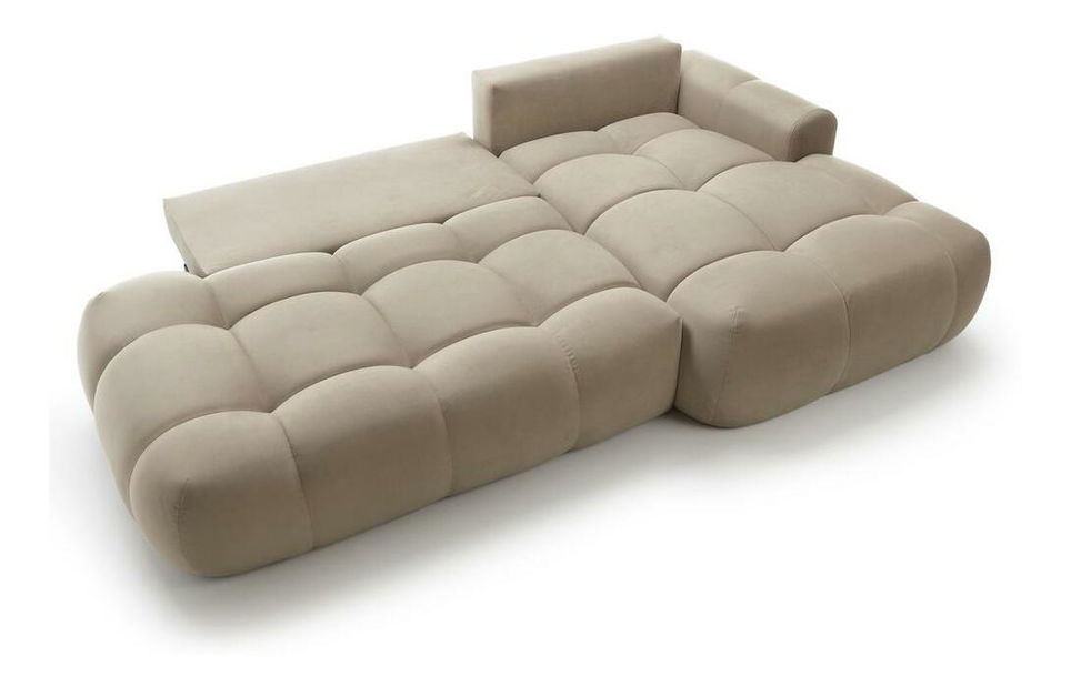 Rohová sedací souprava Ombre (P) (béžová + černá)