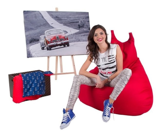 Sedací pytel Bobo XXL (červená)