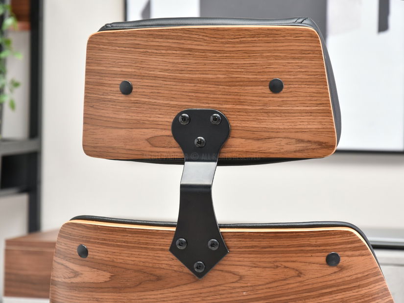 Křeslo Franc (ořech tmavý + chromová)