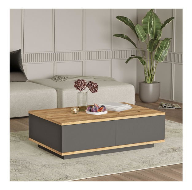 Konferenční stolek Fera 14 (borovice atlantická + antracit)