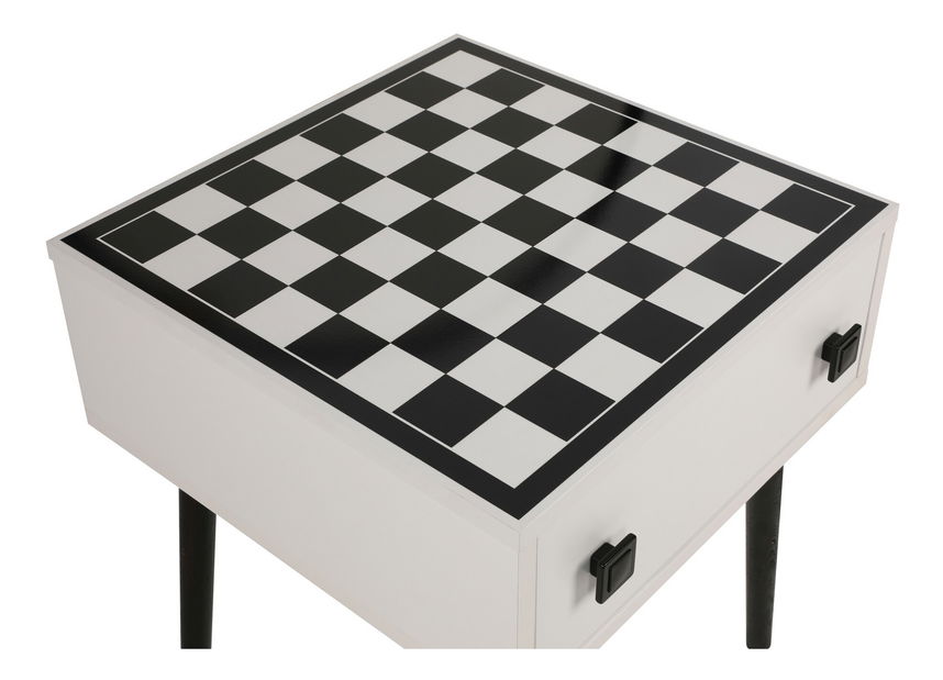 Šachový stolek Chess (Bílá + Černá)