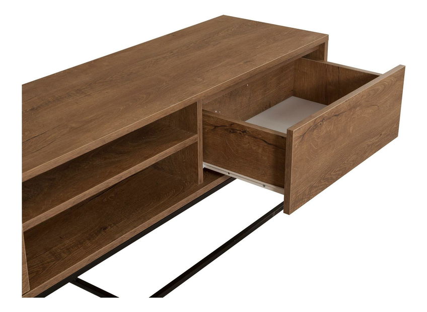 Souprava nábytku do obývacího pokoje Laxi 12 (ořech + černá)