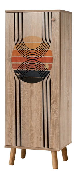 Botník (skříňka na boty) Beside 7 (dub sonoma)