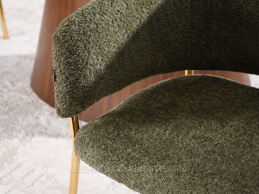 Židle Sorento (zelená + zlatá)