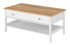 Konferenční stolek Kokos KS-15 (bílá + dub nash)