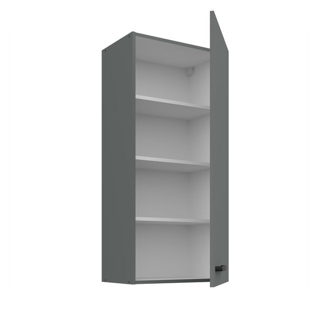 Horní kuchyňská skříňka Nesia 50 G-108 1F (korpus: antracit + fronta: antracit)