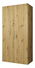 Šatní skříň 100 cm Mirabella 1 (dub artisan + kašmír)