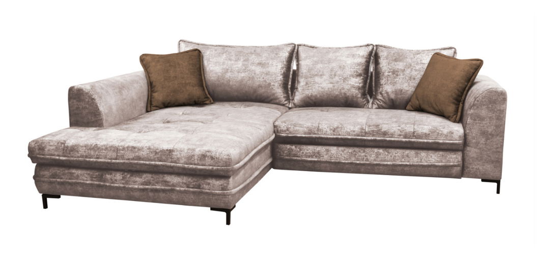 Rohová sedačka BRW Gusto (světlohnědá) (L)