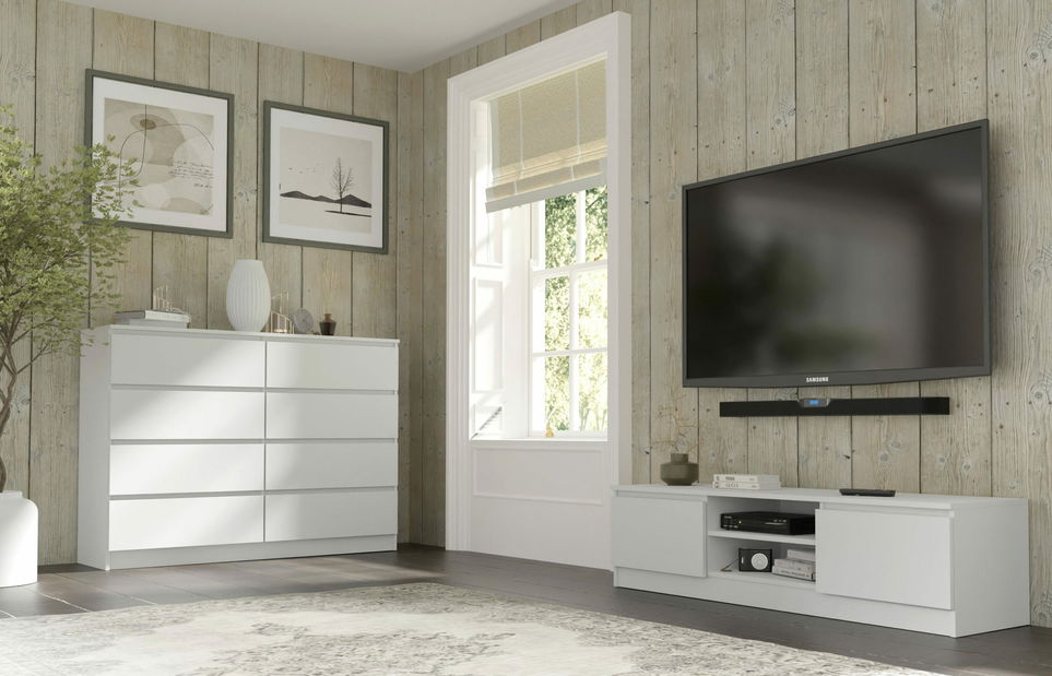 TV skříňka/stolek Maya 150 (bílá)