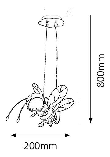 Dekorativní svítidlo Bee 4718 (vícebarevné)