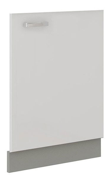 Dvířka na myčku nádobí Milo ZM 713x596 (šedá + bílý lesk)