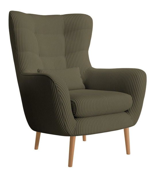 Křeslo Veneza 2 (olivová + buk)