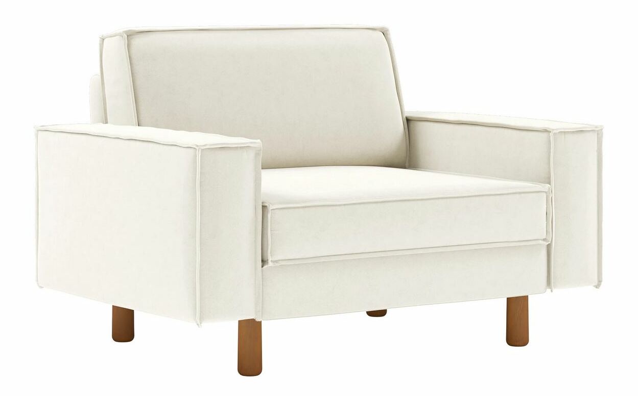 Křeslo Spary L (smetanová + ořech)