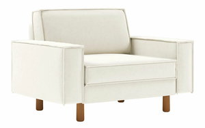 Křeslo Spary L (smetanová + ořech)