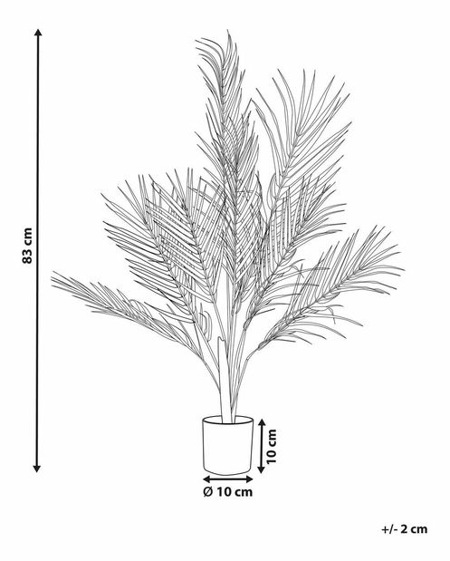 Umělá rostlina v květináči 83 cm Palma (zelená)