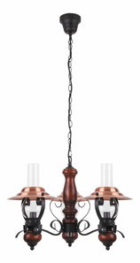 Závěsné svítidlo Enna 7860 (černá + bronzová + ořech vlašský)