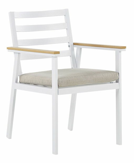 Set 4 ks zahradních židlí Cork (bílá)