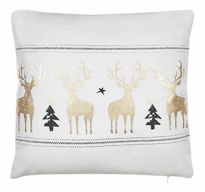 Sada 2 ozdobných polštářů 45 x 45 cm Donn (bílá)