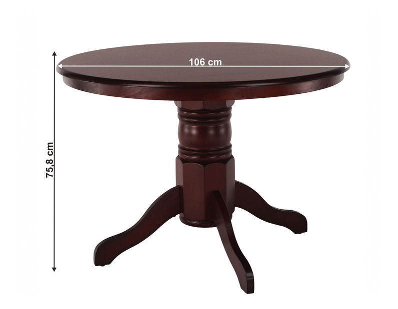 Jídelní stůl Tayna (kaštan)