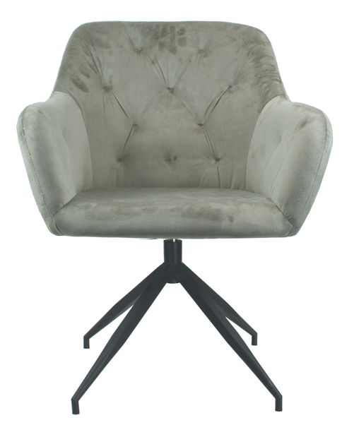 Otočná židle Viata (hnědošedá + černá) 