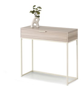 Konzolový stolek Norma M (popelaváo béžová + krémová)