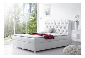 Manželská postel 180 cm Bandos (bílá)