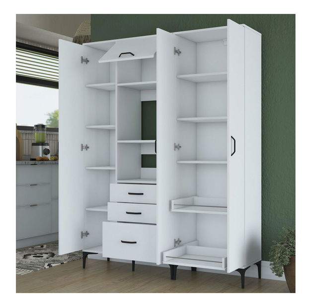 Set kuchyňských skříněk Jenaretta 31 (bílá + černá)