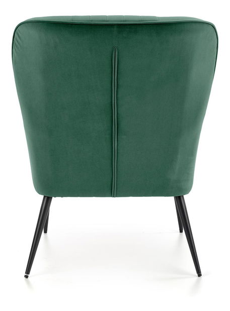 Křeslo Varon (tmavě zelená + černá)