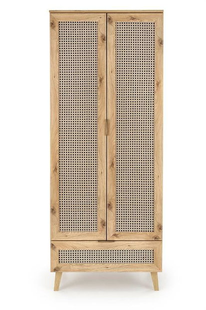 Šatní skříň 80 cm Borrae (černá)