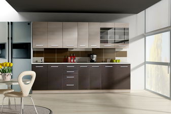 Kuchyně Chasma 260 cm (dub ferrara + legno tmavé)