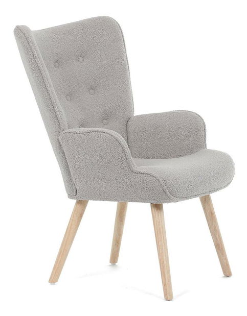 Křeslo ušák Acabar (šedá)