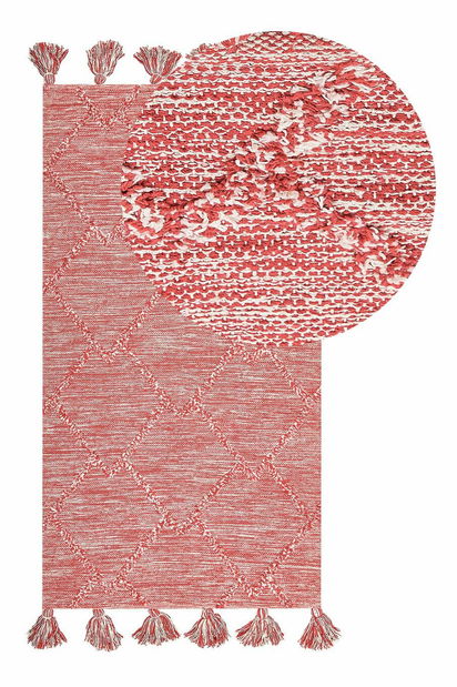 Koberec 80 x 150 cm Nig (červená)