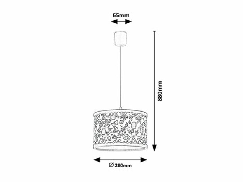 Závěsné svítidlo Rabalux -Hanka 3079 (vícebarevné)