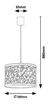 Závěsné svítidlo Rabalux -Hanka 3079 (vícebarevné)