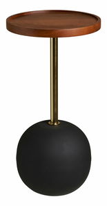 Příruční stolek Sradinaia (přírodní + černá)