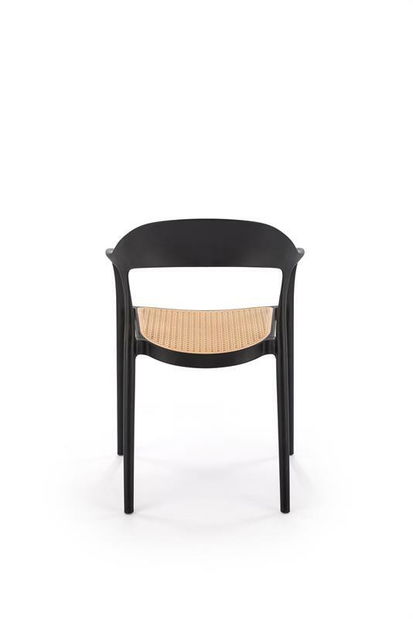 Zahradní židle Karo (černá + naturální)