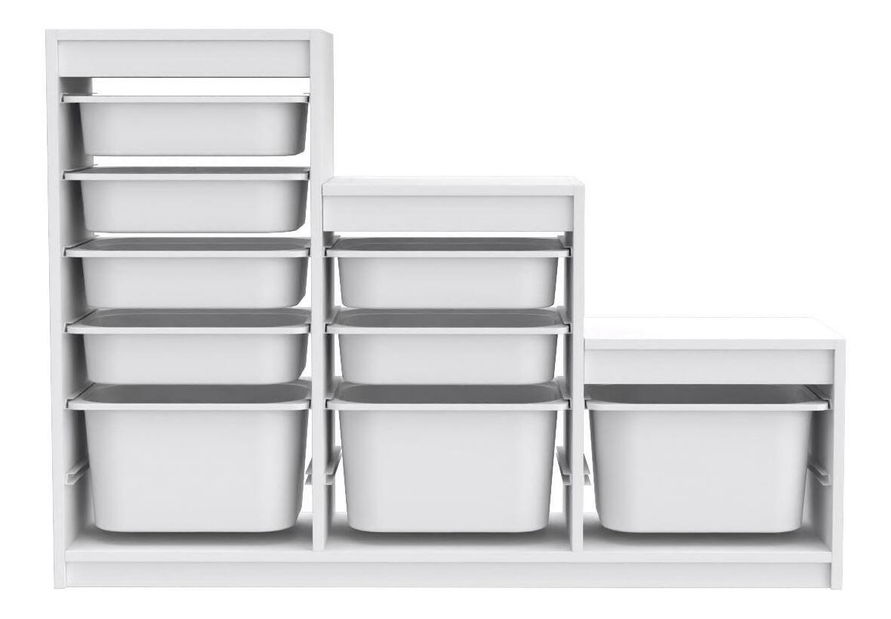 Organizér na hračky Dremonka 9 (bílá)