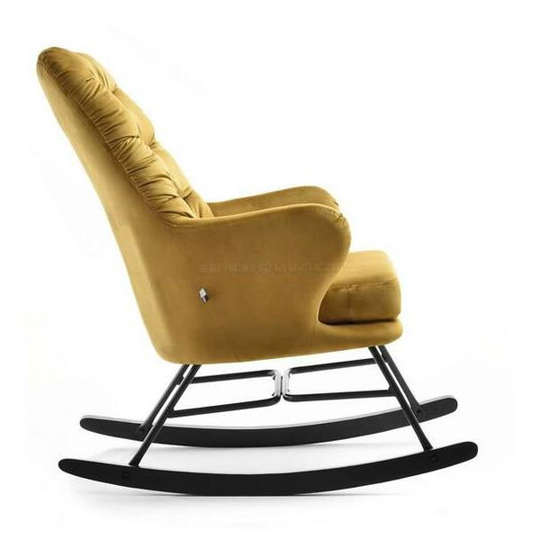 Křeslo Lusil (zlatá + černá)