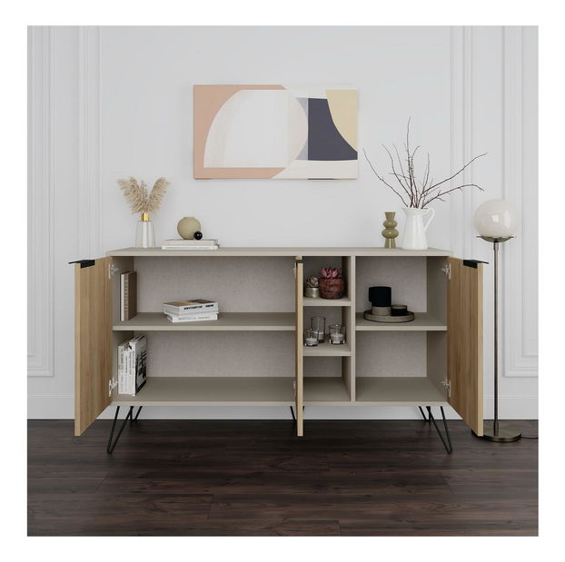 Skříňka Chiara (písková + dub)