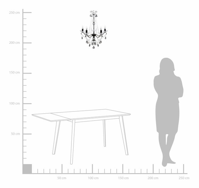 Lustr Tuara (černá)